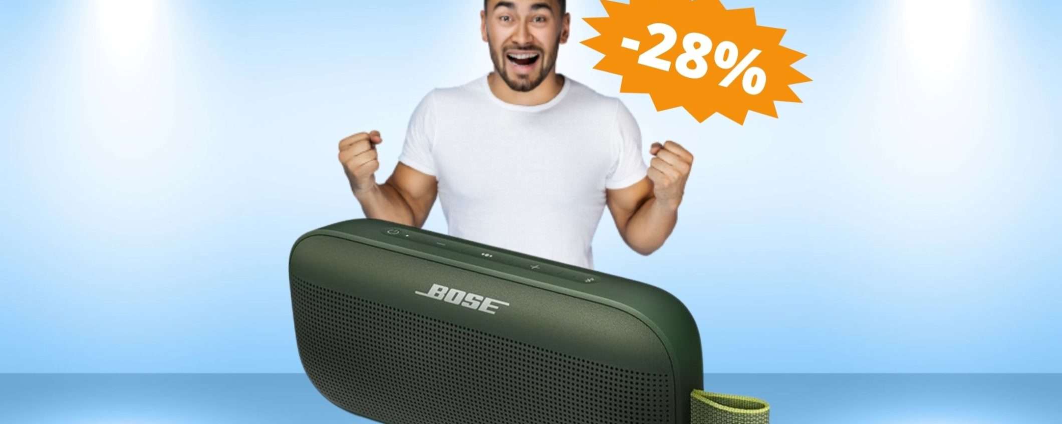 Bose SoundLink Flex: sconto ESCLUSIVO su Amazon (-28%) Bose SoundLink Flex: sconto ESCLUSIVO su Amazon (-28%)