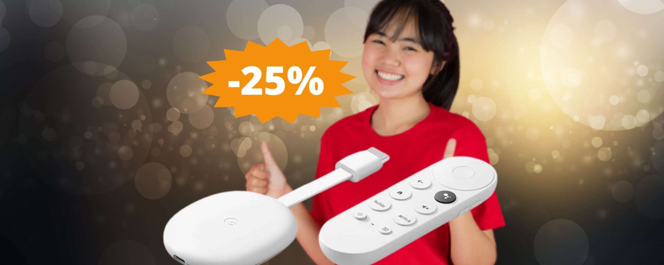 Chromecast con Google TV: MEGA sconto del 25% su Amazon Chromecast con Google TV: MEGA sconto del 25% su Amazon