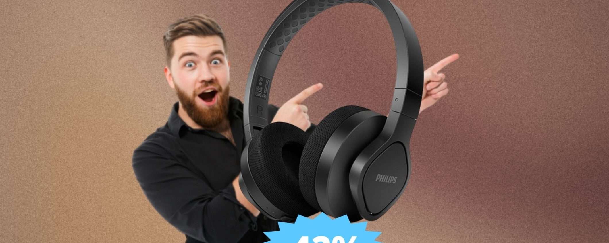 Cuffie sportive Philips: alta qualità in sconto FOLLE Cuffie sportive Philips: alta qualità in sconto FOLLE