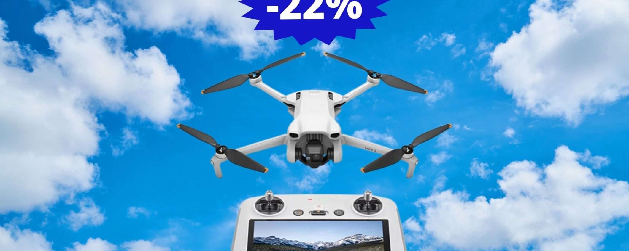 DJI Mini 3: l'OCCASIONE che stavi cercando (-22%) DJI Mini 3: l'OCCASIONE che stavi cercando (-22%)