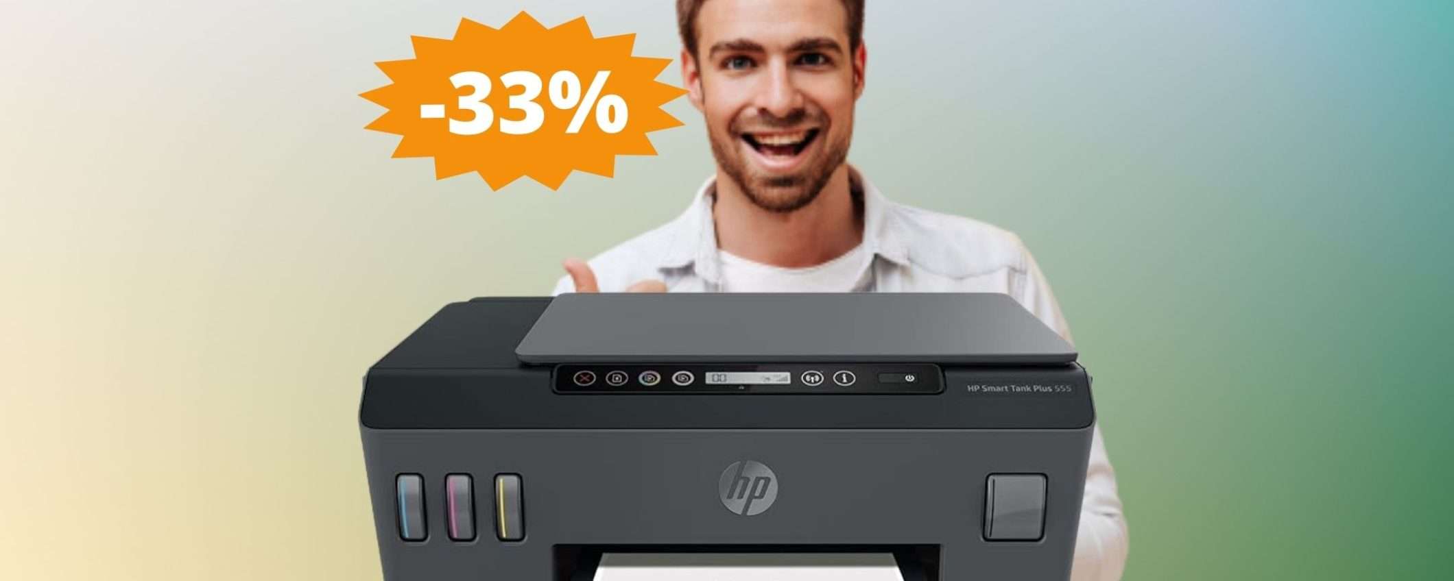 Stampante HP Smart Tank Plus: AFFARE imperdibile su Amazon Stampante HP Smart Tank Plus: AFFARE imperdibile su Amazon