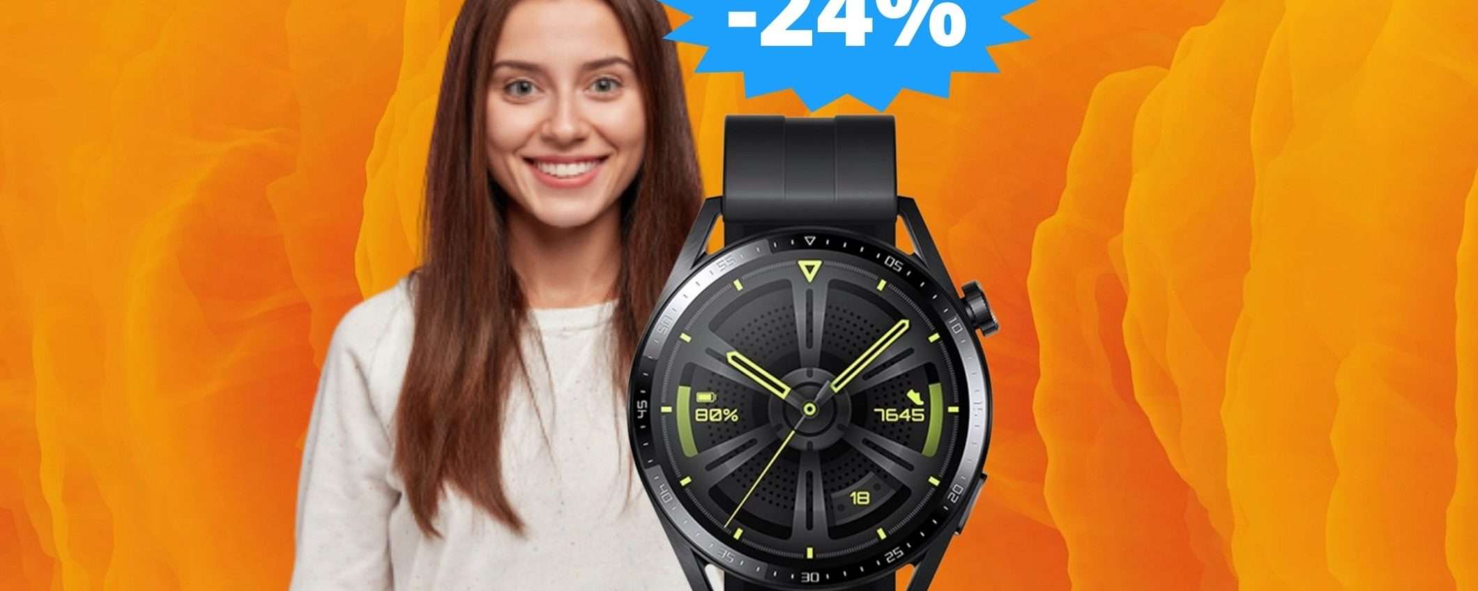 Huawei Watch GT 3: SUPER sconto 24% su Amazon Huawei Watch GT 3: SUPER sconto 24% su Amazon