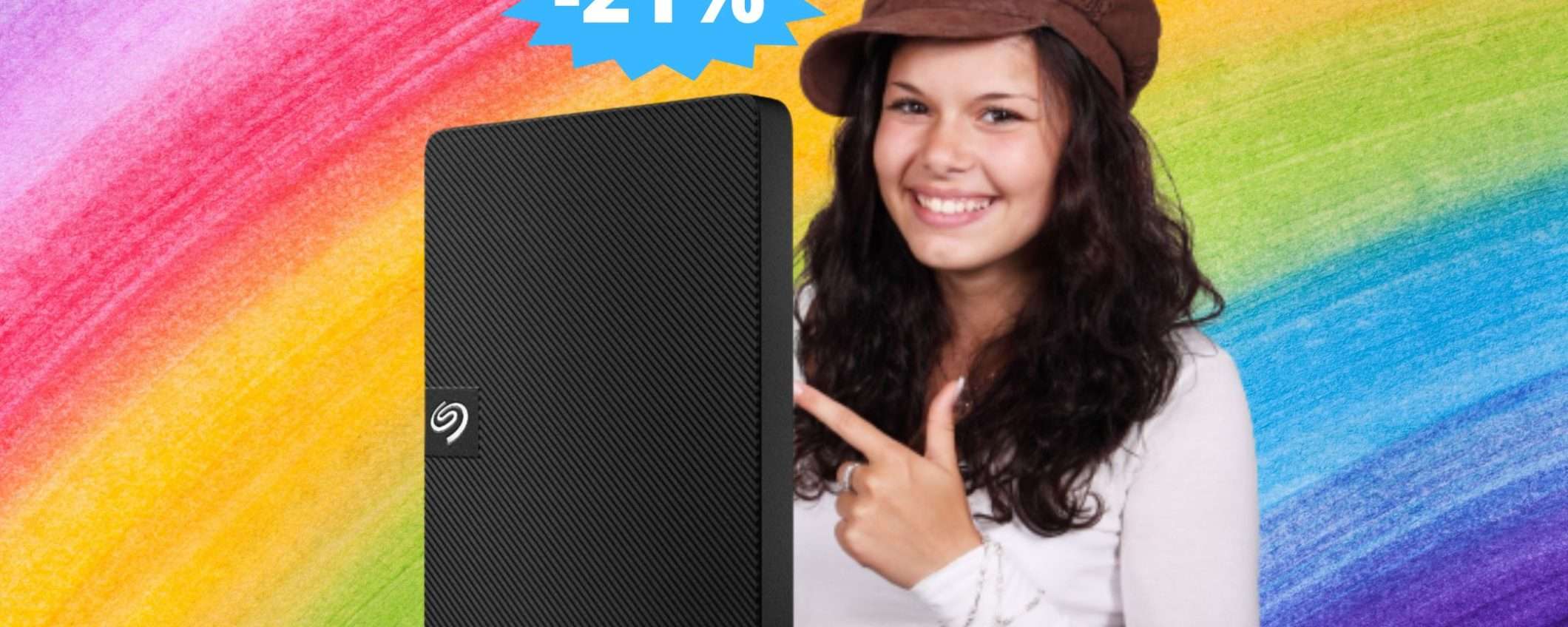 Seagate Expansion 2 TB: SUPER sconto del 21% su Amazon Seagate Expansion 2 TB: SUPER sconto del 21% su Amazon