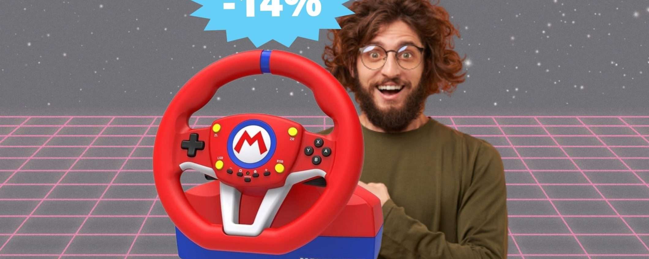 Volante da corsa Mario Kart Racing: OFFERTA di fine anno su Amazon Volante da corsa Mario Kart Racing: OFFERTA di fine anno su Amazon