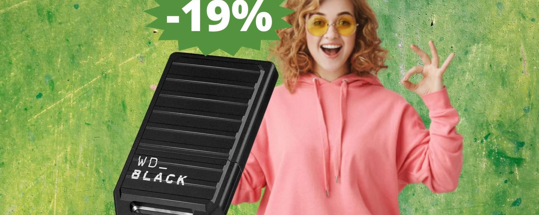 WD BLACK C50 da 1TB per Xbox: SUPER sconto del 19% WD BLACK C50 da 1TB per Xbox: SUPER sconto del 19%