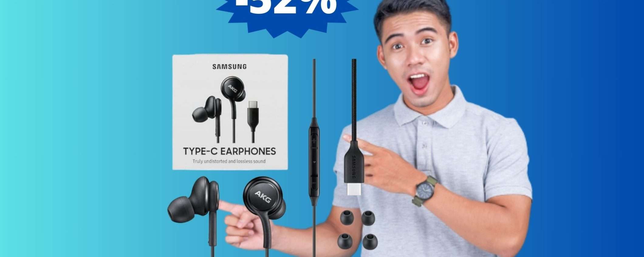 Cuffie Samsung USB Type-C: sconto FOLLE del 52% Cuffie Samsung USB Type-C: sconto FOLLE del 52%