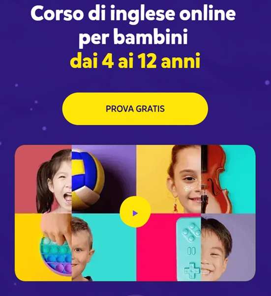 corso di inglese online per bambini prova gratis