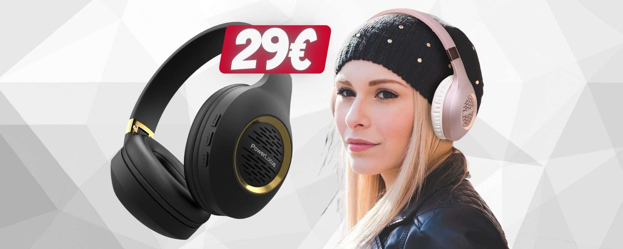 Cuffie Bluetooth ECCEZIONALI a PREZZO REGALO su Amazon