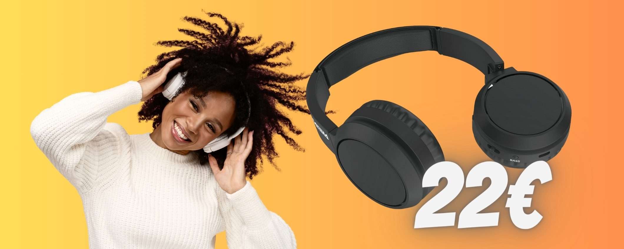 Cuffie Bluetooth Philips tue a soli 22€, praticamente REGALATE Cuffie Bluetooth Philips tue a soli 22€, praticamente REGALATE