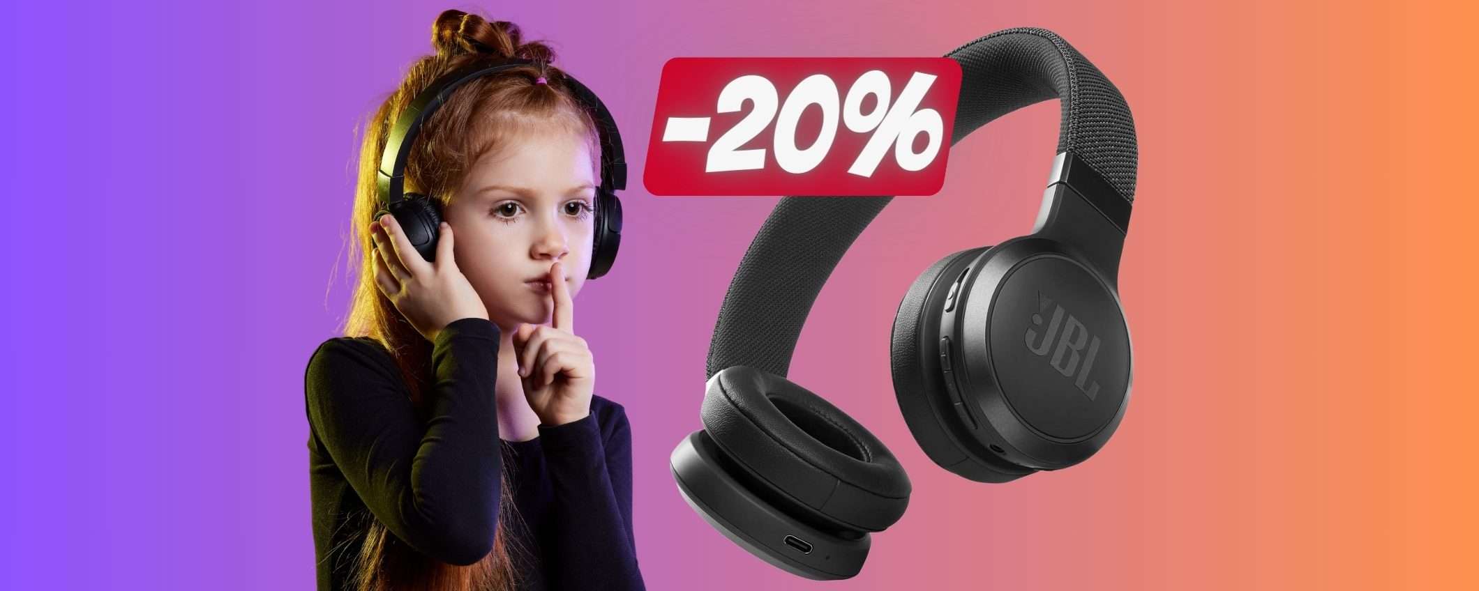 Cuffie wireless SUPERBE: JBL LIVE 460NC in PROMO Amazon 20%