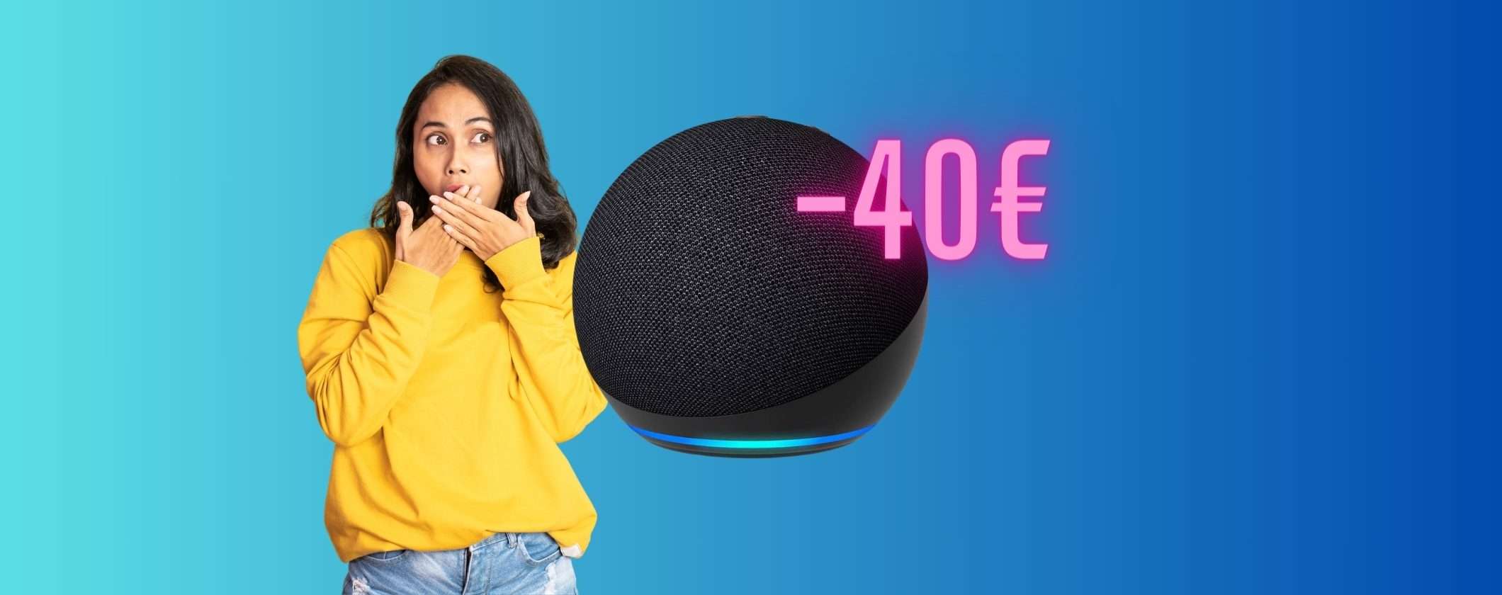 Echo Dot 5: 40€ di SUPER SCONTO su Unieuro