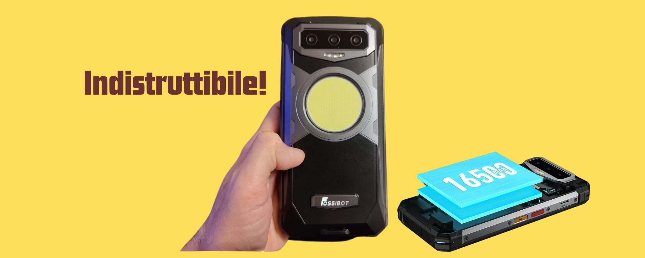 Fossibot F102: lo smartphone rugged economico che illumina la notte Fossibot F102: lo smartphone rugged economico che illumina la notte