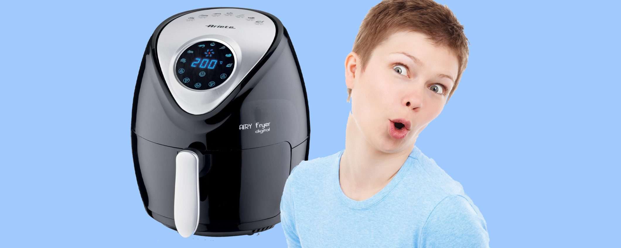 Friggitrice ad aria da 3.5 litri di Ariete: offerta BOMBA su Amazon Friggitrice ad aria da 3.5 litri di Ariete: offerta BOMBA su Amazon