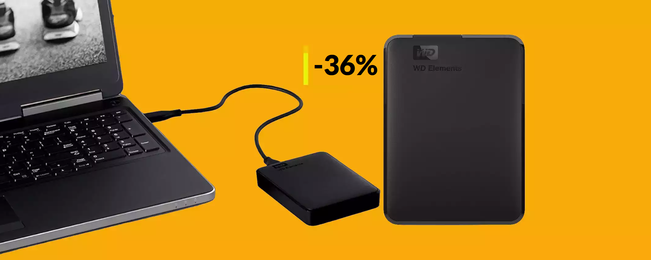 Hard disk esterno 2TB: concentrato di velocità e potenza a 76€ Hard disk esterno 2TB: concentrato di velocità e potenza a 76€