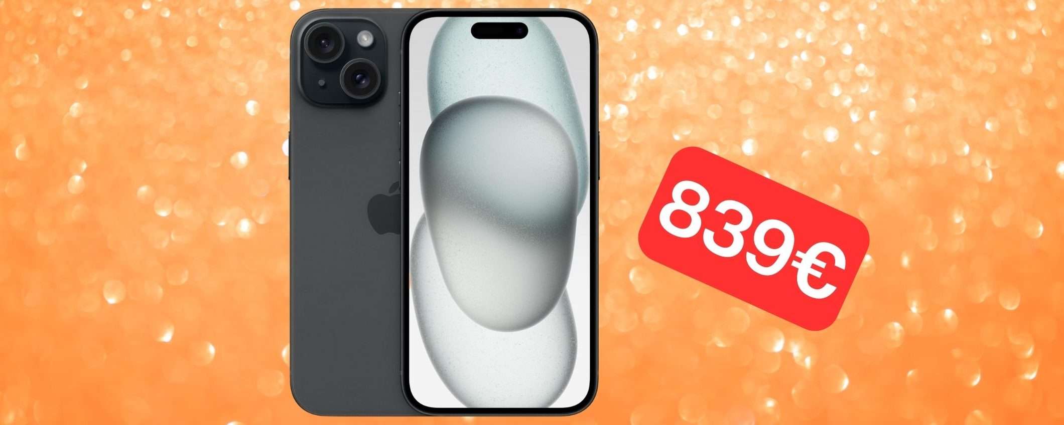 BOMBA Amazon: iPhone 15 in offerta ad un nuovo MINIMO STORICO (839€) BOMBA Amazon: iPhone 15 in offerta ad un nuovo MINIMO STORICO (839€)