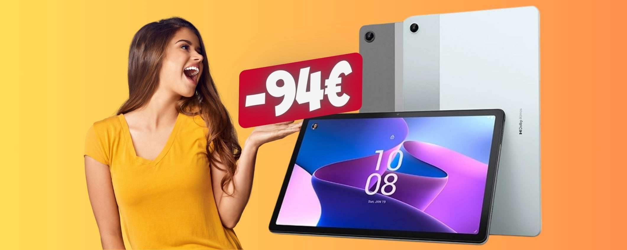 Lenovo Tab M10 in MAXI SCONTO di 94€ su eBay, da non perdere Lenovo Tab M10 in MAXI SCONTO di 94€ su eBay, da non perdere