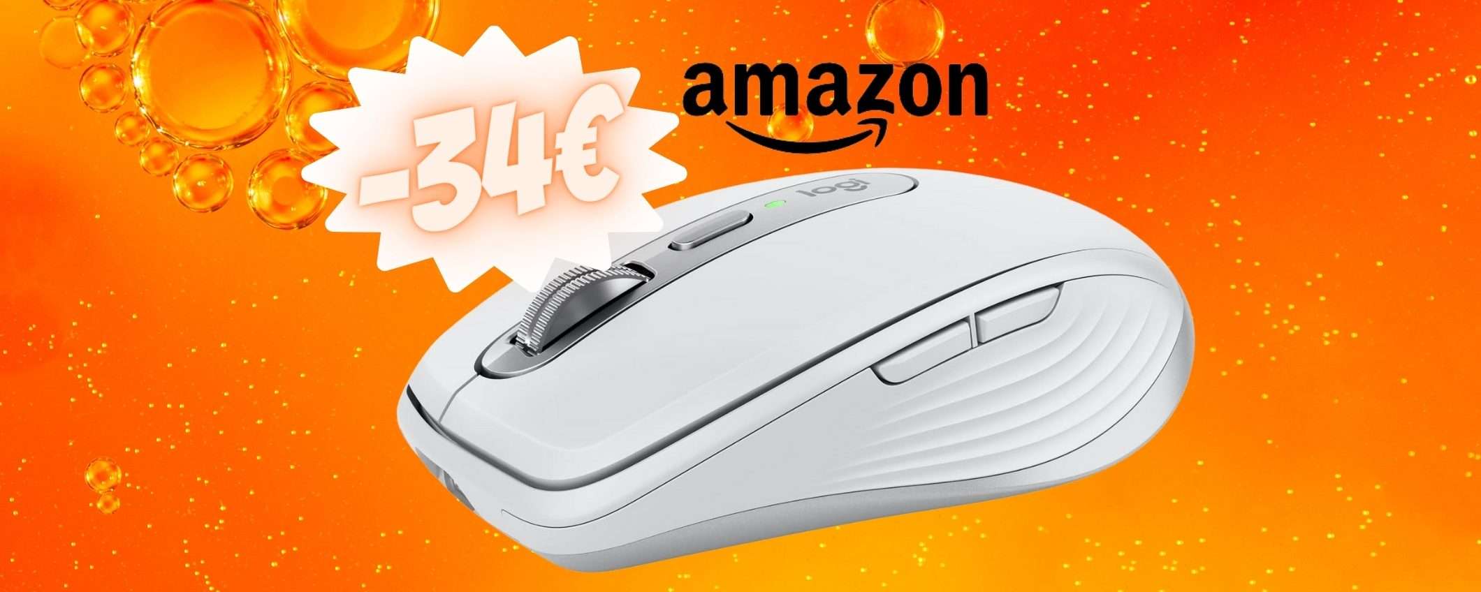 Logitech MX Anywhere 3S: mouse wireless da 8K DPI al MINIMO STORICO Logitech MX Anywhere 3S: mouse wireless da 8K DPI al MINIMO STORICO