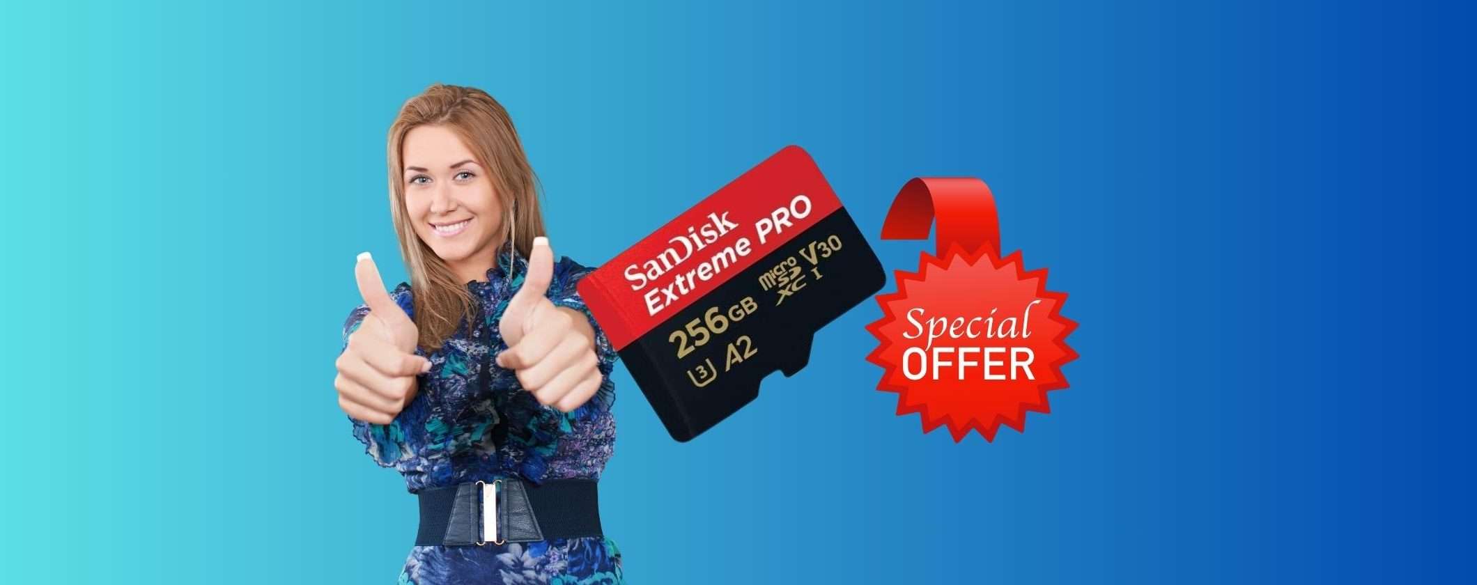 MicroSD SanDisk 256GB Extreme Pro a PREZZO SBRICIOLATO MicroSD SanDisk 256GB Extreme Pro a PREZZO SBRICIOLATO