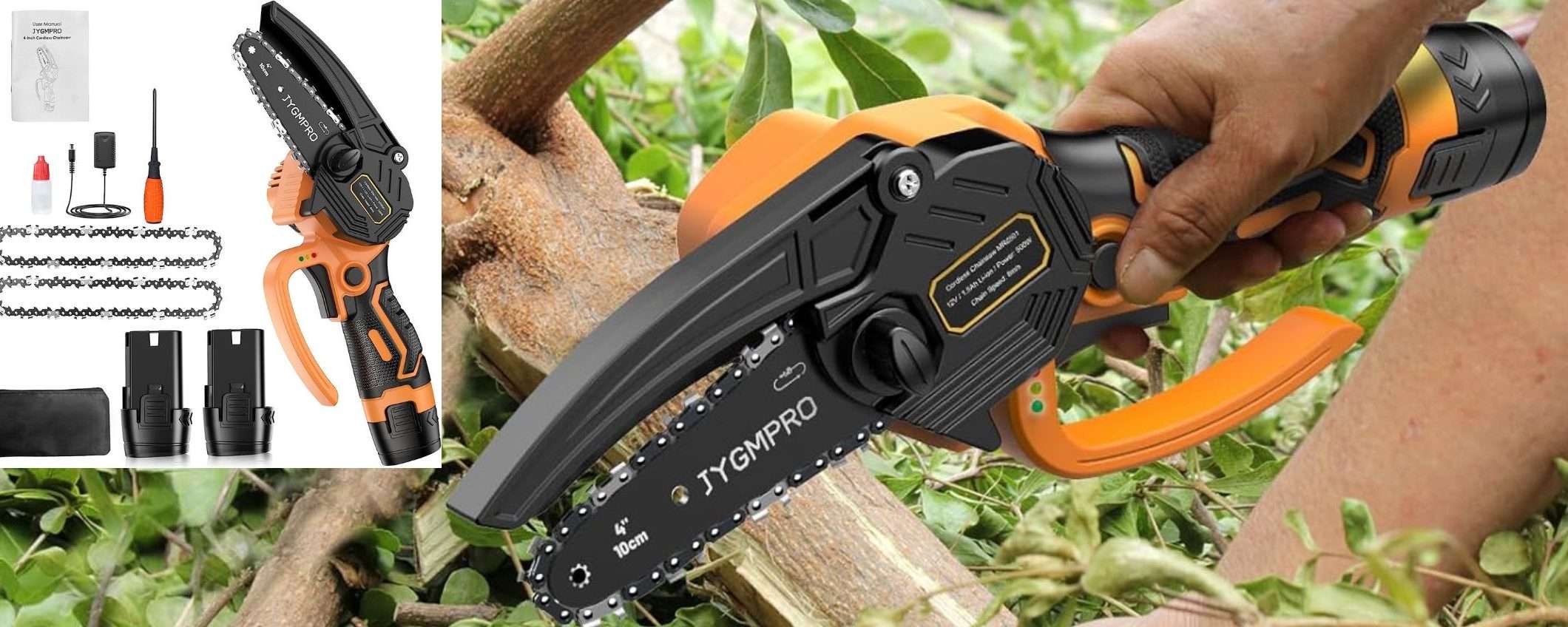Motosega wireless a 38€ su Amazon: 2 batterie, accessori e MEGA sconto 45% Motosega wireless a 38€ su Amazon: 2 batterie, accessori e MEGA sconto 45%
