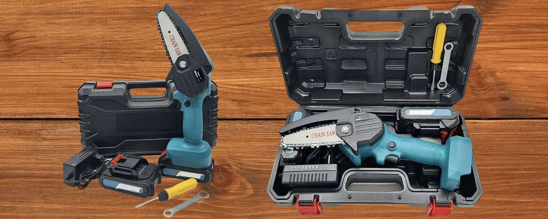 Motosega con 2 batterie a 29€: valigetta in OMAGGIO, potente e versatile Motosega con 2 batterie a 29€: valigetta in OMAGGIO, potente e versatile