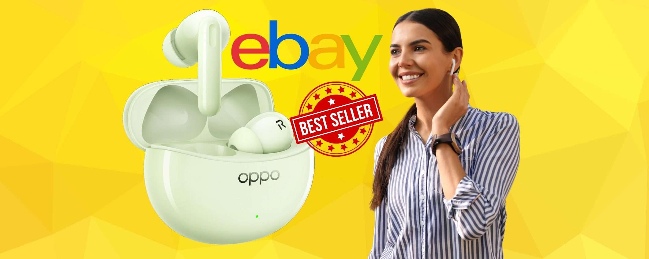 OPPO Enco Air3 Pro: SUPER PREZZO su eBay con il codice segreto OPPO Enco Air3 Pro: SUPER PREZZO su eBay con il codice segreto