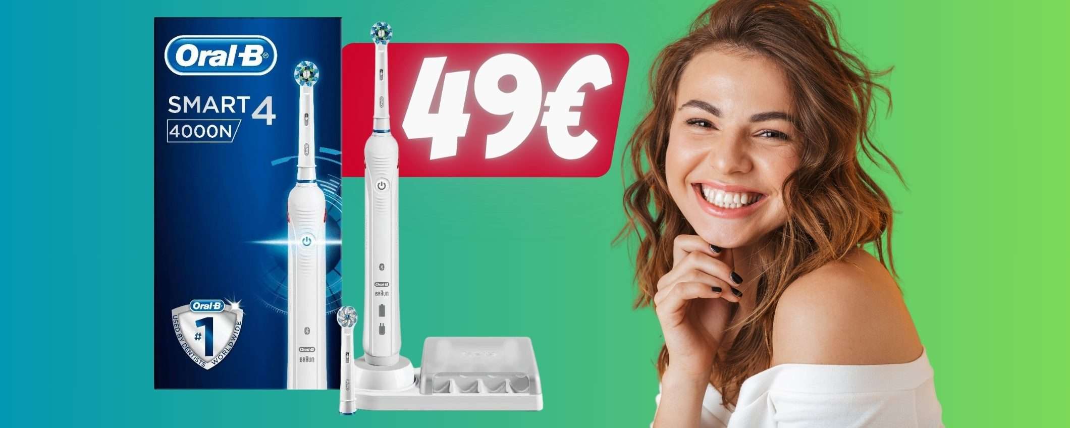 Oral-B Smart 4 a PREZZO SBRICIOLATO su Amazon (-23%) Oral-B Smart 4 a PREZZO SBRICIOLATO su Amazon (-23%)