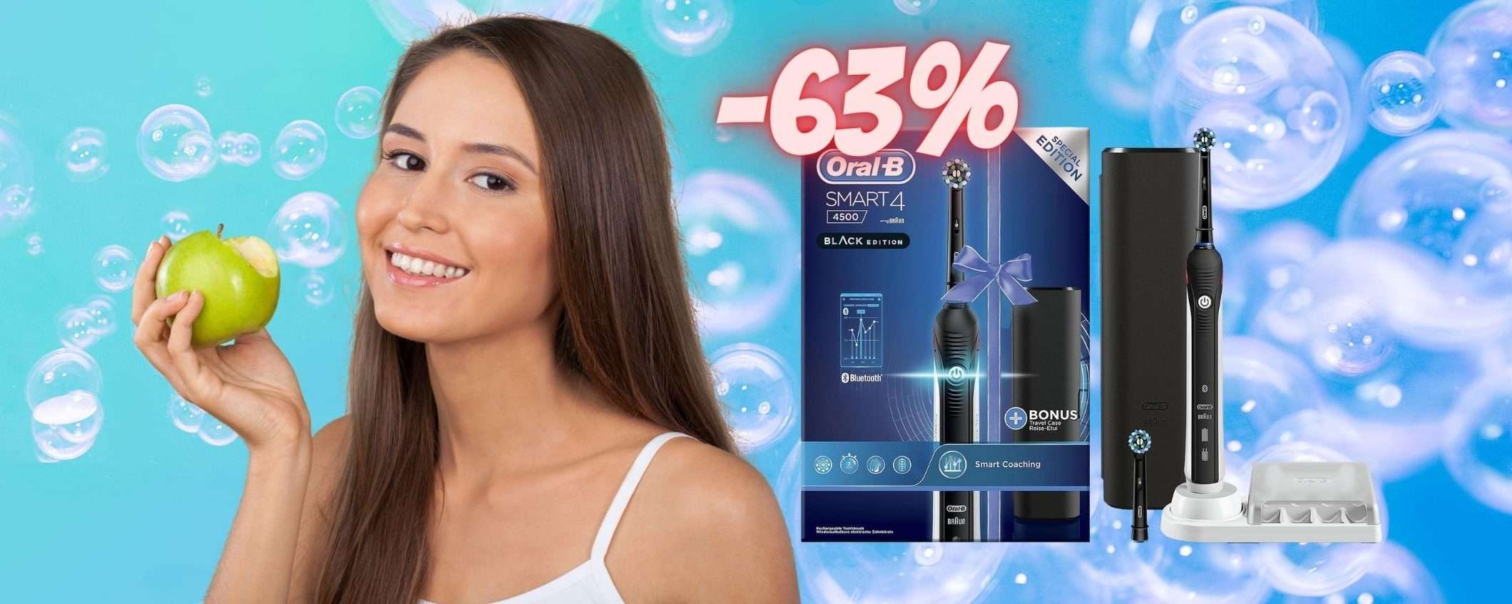 Oral-B Smart 4: lo spazzolino elettrico PIÙ VENDUTO al 63% Oral-B Smart 4: lo spazzolino elettrico PIÙ VENDUTO al 63%