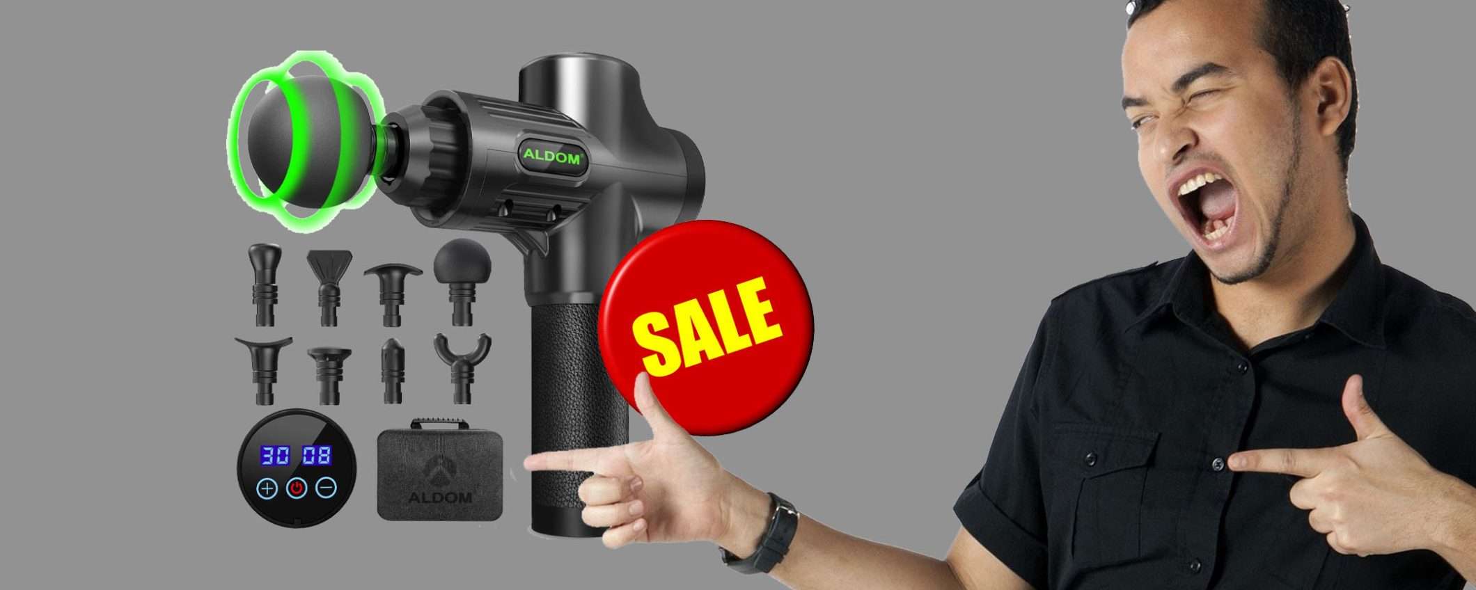 Pistola massaggiante professionale in SUPER offerta (-62%) Pistola massaggiante professionale in SUPER offerta (-62%)