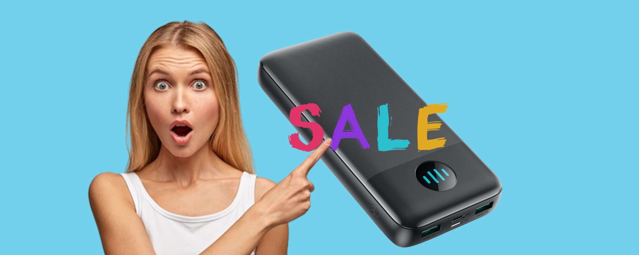 Power bank da 33800 mAh in sconto BOMBA su Amazon: IMPERDIBILE! Power bank da 33800 mAh in sconto BOMBA su Amazon: IMPERDIBILE!