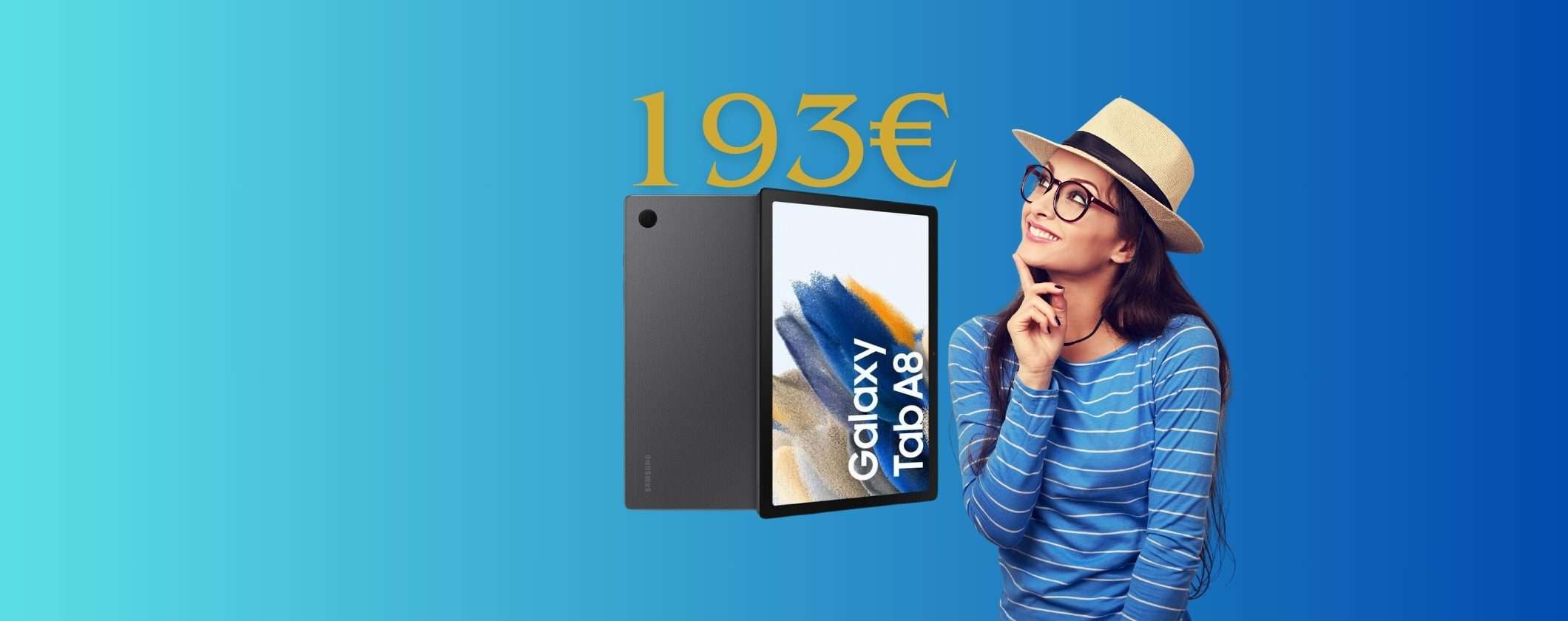 Il mitologico Samsung Galaxy Tab A8 128GB a soli 193€ su eBay Il mitologico Samsung Galaxy Tab A8 128GB a soli 193€ su eBay