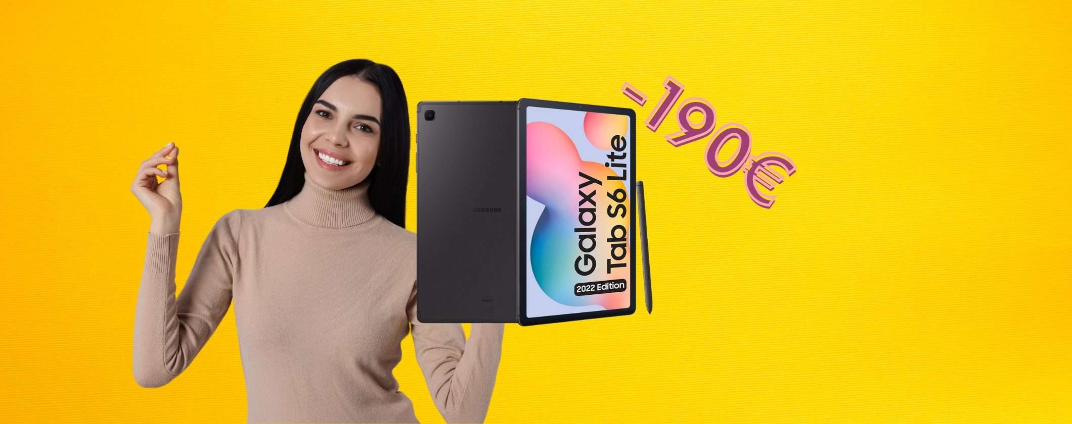 Samsung Galaxy Tab S6 Lite: 190€ di SCONTO su Unieuro Samsung Galaxy Tab S6 Lite: 190€ di SCONTO su Unieuro