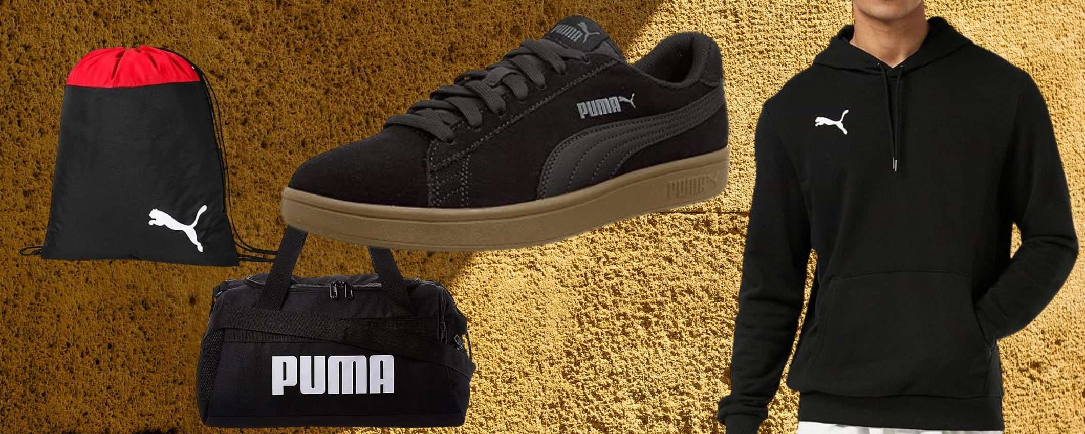 Puma SVUOTATUTTO su Amazon: abbigliamento, scarpe e accessori da 9,95€ Puma SVUOTATUTTO su Amazon: abbigliamento, scarpe e accessori da 9,95€