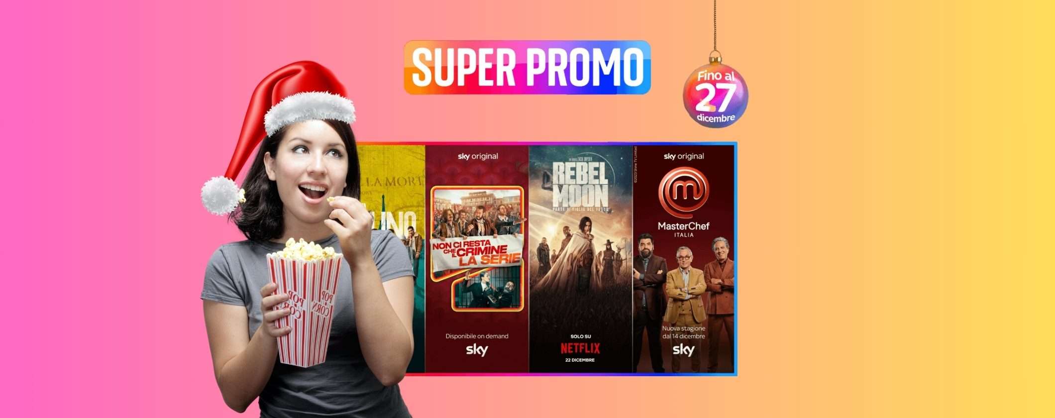 Sky TV + Netflix: scopri la Super Promo di Natale che SPACCA Sky TV + Netflix: scopri la Super Promo di Natale che SPACCA