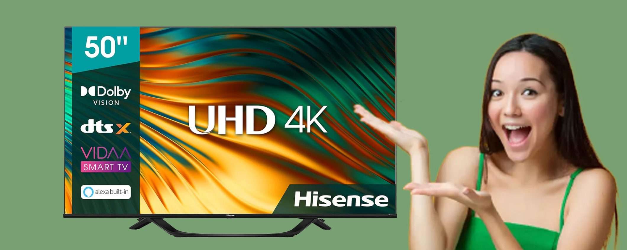 Smart TV Hisense UHD 4K da 50
