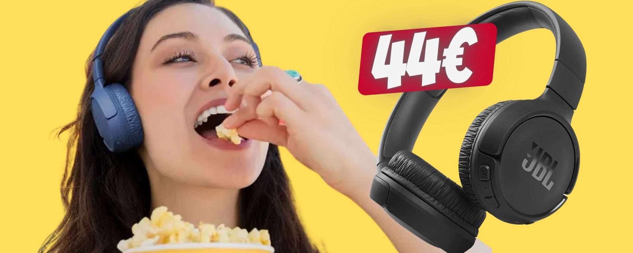 SOLO 44€ per le mitiche cuffie wireless JBL Tune 510 BT, WOW! SOLO 44€ per le mitiche cuffie wireless JBL Tune 510 BT, WOW!