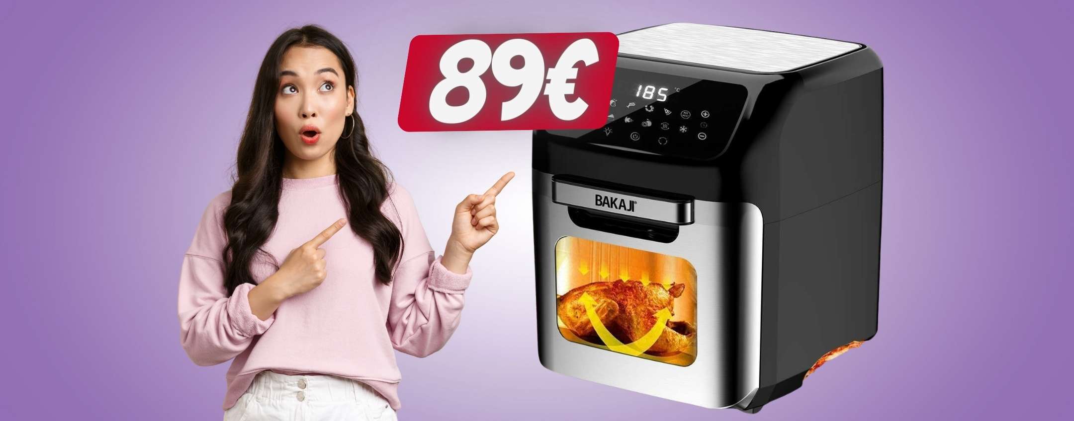 SOLO 89€ per questo forno e friggitrice ad aria da 12 litri ()