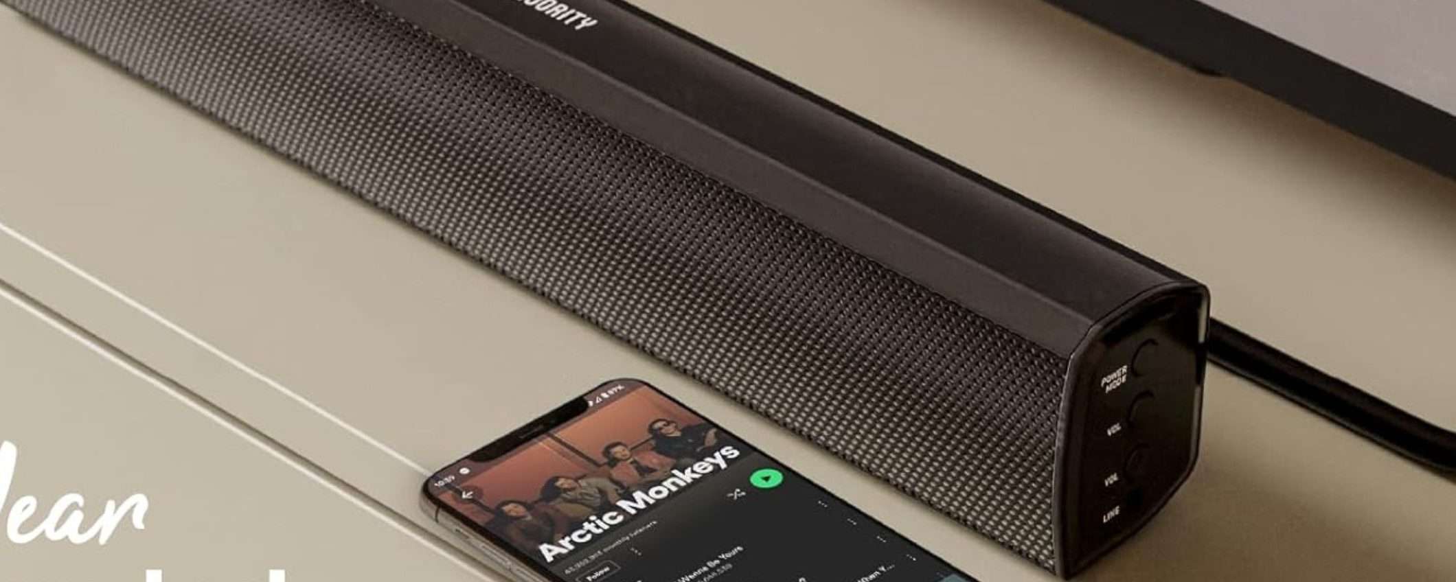 Un MOSTRO di soundbar 100W a 56€: subwoofer esterno incluso Un MOSTRO di soundbar 100W a 56€: subwoofer esterno incluso