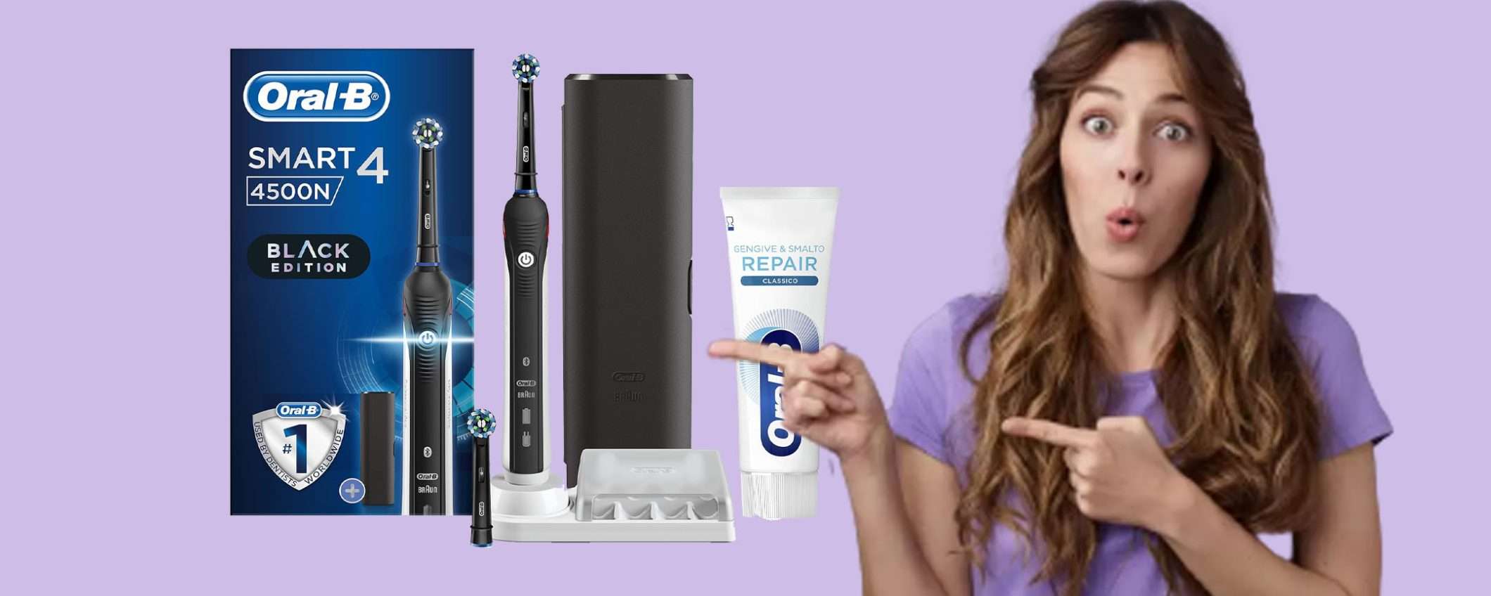 Spazzolino elettrico ricaricabile Oral-B in sconto WOW del 38% Spazzolino elettrico ricaricabile Oral-B in sconto WOW del 38%