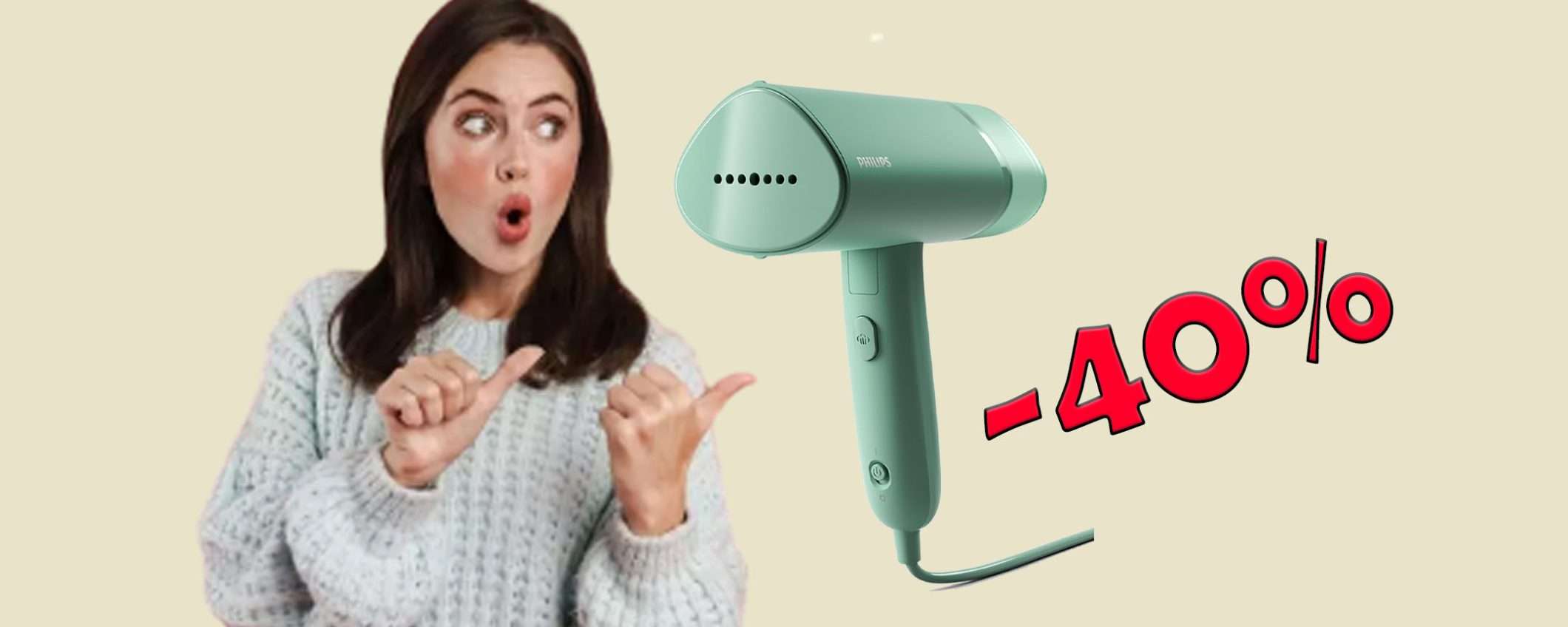 Stiratrice verticale Philips oggi in sconto PAZZESCO del 40% Stiratrice verticale Philips oggi in sconto PAZZESCO del 40%