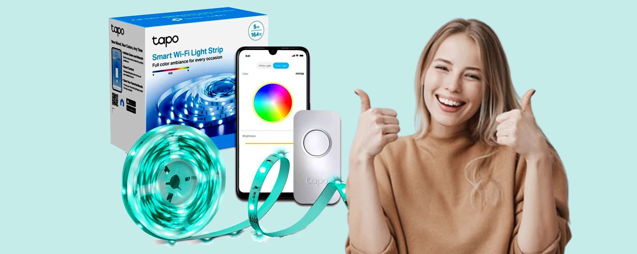 Strisce LED TP-Link Smart in DOPPIO sconto WOW su Amazon Strisce LED TP-Link Smart in DOPPIO sconto WOW su Amazon