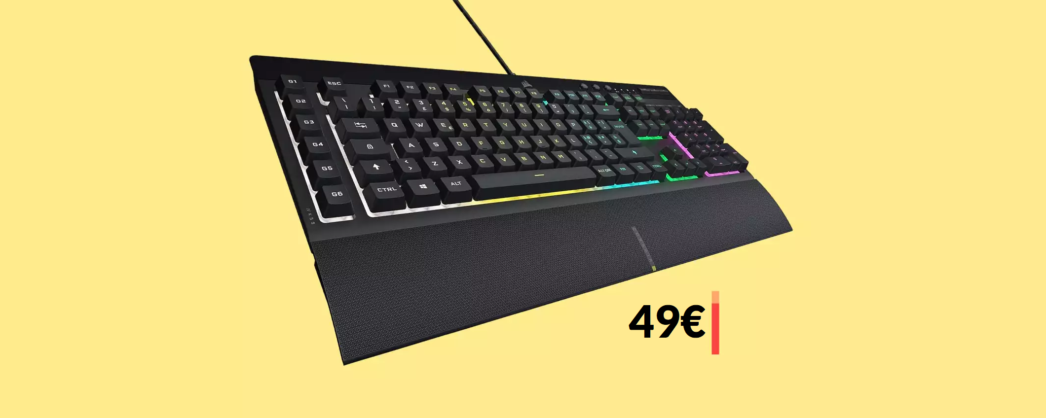 Tastiera Corsair retroilluminata: INSOSTITUIBILE per i gamer (49€) Tastiera Corsair retroilluminata: INSOSTITUIBILE per i gamer (49€)