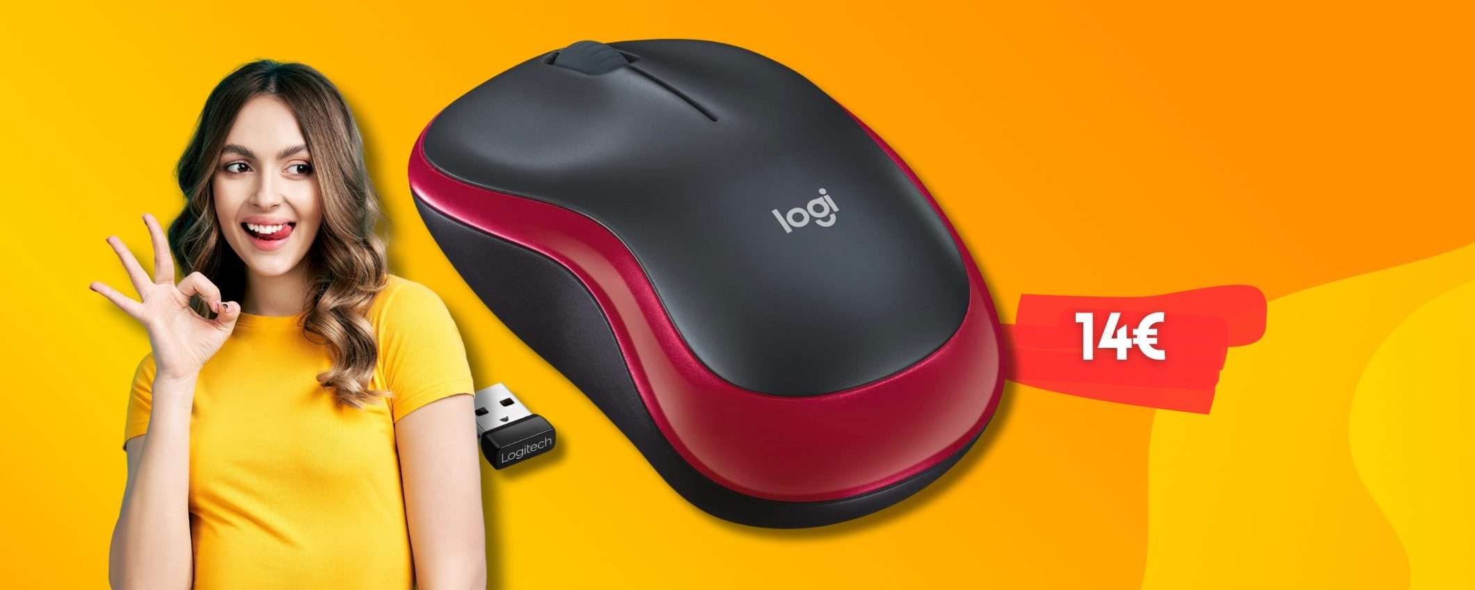 Logitech M185 per mouse wireless 12 mesi con ricevitore USB (15€) Logitech M185 per mouse wireless 12 mesi con ricevitore USB (15€)