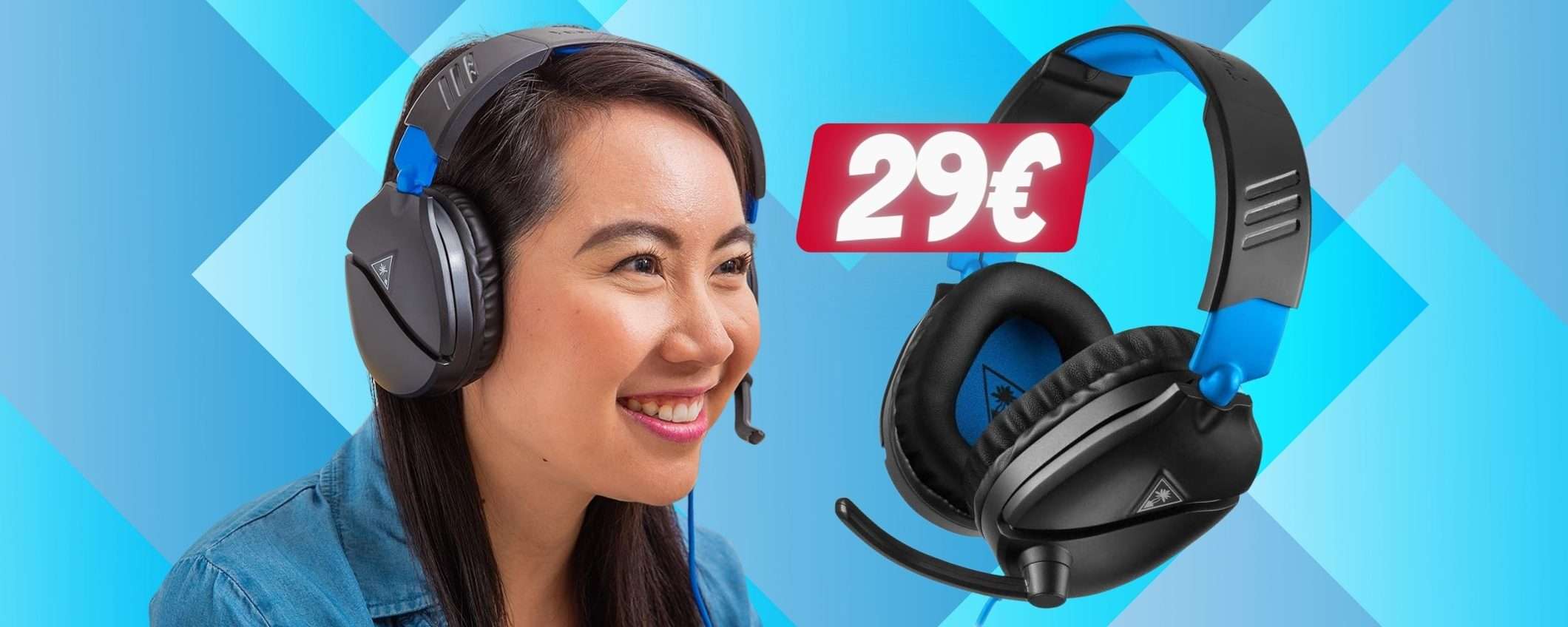 Turtle Beach Recon: cuffie da gaming PS5/PS4, Xbox, NS e PC a 29€ Turtle Beach Recon: cuffie da gaming PS5/PS4, Xbox, NS e PC a 29€
