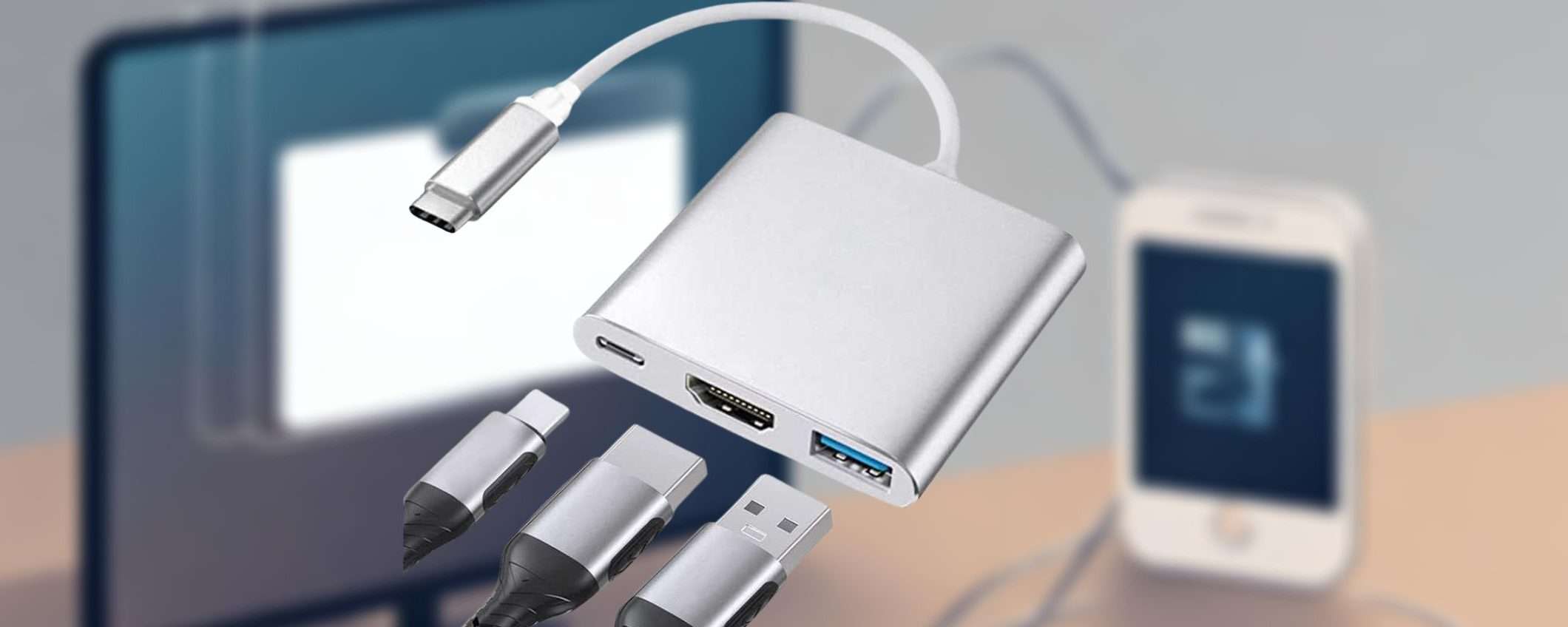 Usa lo smartphone come un vero COMPUTER su grande schermo: bastano 9,99€ Usa lo smartphone come un vero COMPUTER su grande schermo: bastano 9,99€