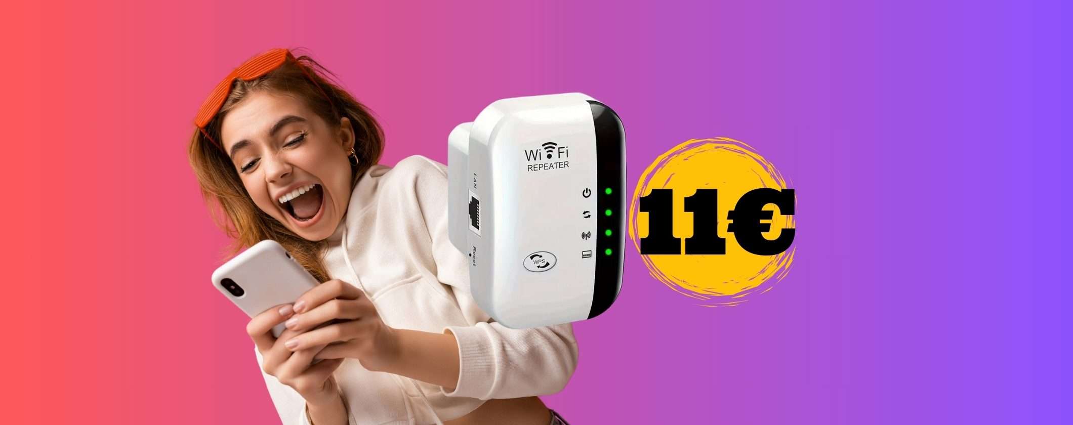 WiFi Extender a soli 11€: velocità fino a 300 Mbps WiFi Extender a soli 11€: velocità fino a 300 Mbps