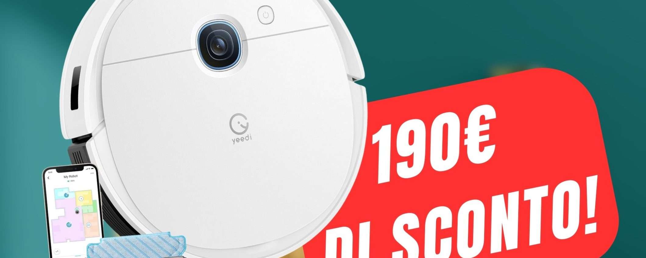 SCONTO FOLLE per questo Robot Aspirapolvere Lavapavimenti