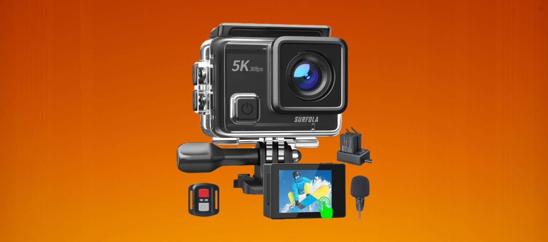 Action Cam 4K, offerta folle: con il DOPPIO sconto crolla a meno di 70€ Action Cam 4K, offerta folle: con il DOPPIO sconto crolla a meno di 70€