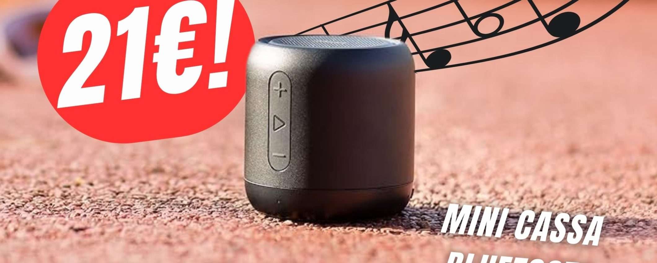 Con la Cassa Bluetooth Anker avrai la tua musica nel palmo di una mano! Con la Cassa Bluetooth Anker avrai la tua musica nel palmo di una mano!