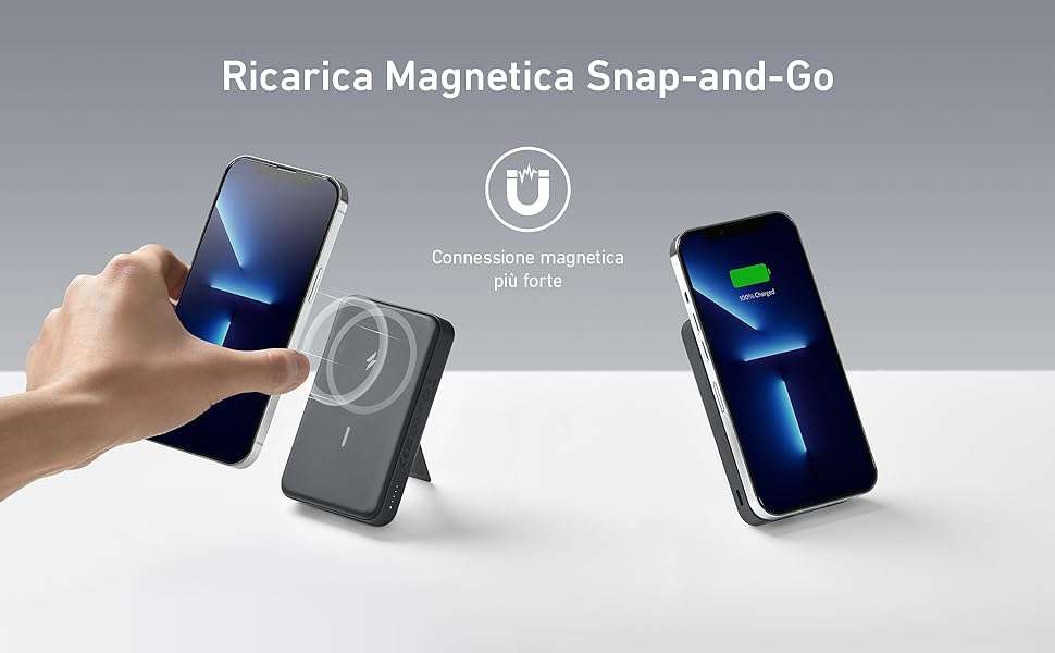 Power Bank MagSafe per iPhone 15 in super offerta: risparmi il 26% Power Bank MagSafe per iPhone 15 in super offerta: risparmi il 26%