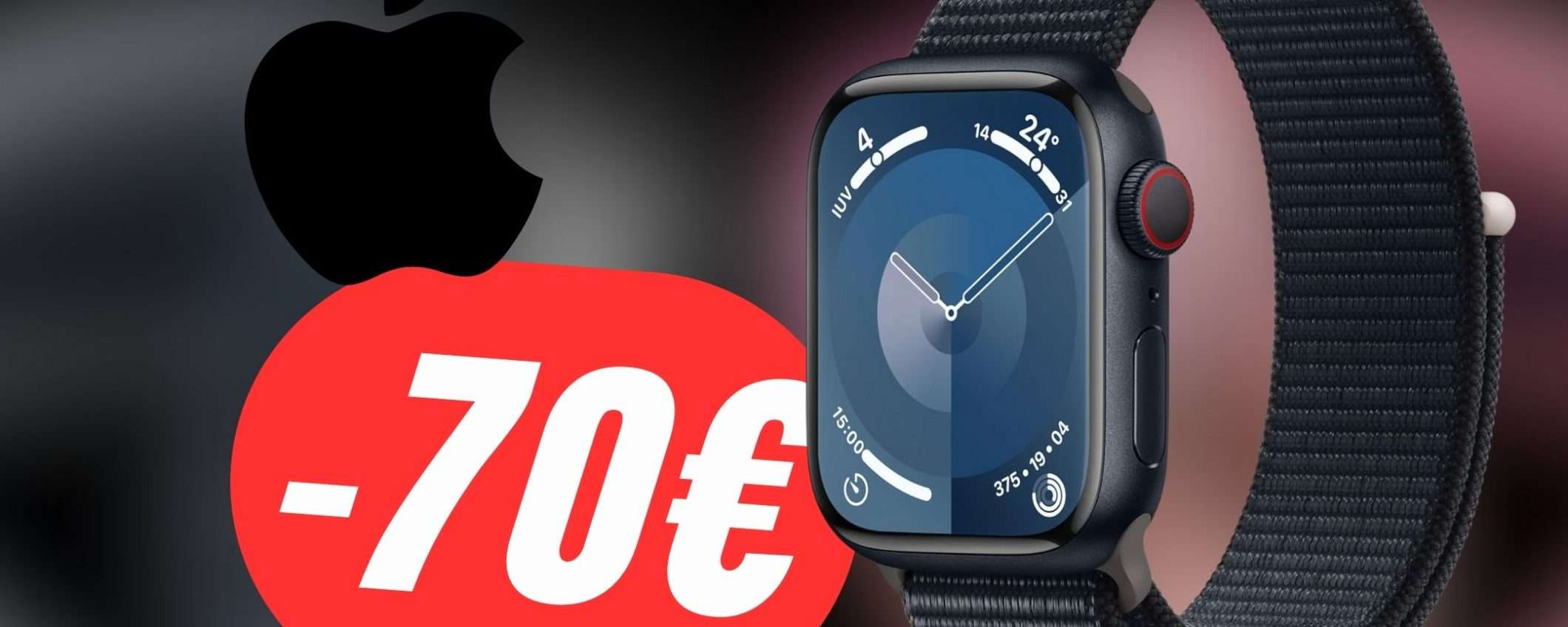 Risparmia 70€ sull'ottimo Apple Watch Series 9! Risparmia 70€ sull'ottimo Apple Watch Series 9!